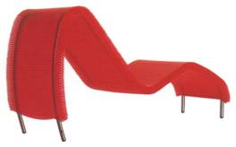 CHAISE LONGUE POROROCA (AUTORA: FL&Aacute;VIA ALVES DE SOUZA &ndash; ANO: 2001 - PRODU&Ccedil;&Atilde;O: EDRA, IT&Aacute;LIA)