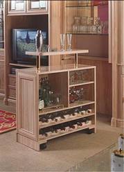 FIGURA 477 -	DETALHES DE BARES CONJUGADOS A ESTANTES, DA LINHA &ldquo;MOBILIARIO CL&Aacute;SSICO&rdquo;, DA PUCHADES MOBILIARIO (ESPANHA, 2004)